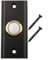 Metal Doorbell Button Wired LED Light Door Bell Push Button Waterproof UV Resistant for Home Garage Low Voltage Black