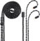Alphatec USB-C to Dual 2pin (0.78mm) IEM Balance Earbud Cable, 8-Core OCC Silver-Plated HiFi Earphone Cable, Ultra-Flexible Digital Audio Upgrade for In-Ear Headphones, (4.3ft, Black)