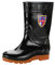 Stivali da pioggia da uomo casual Mid-Tube Primavera Estate Protezione Del Lavoro Stivali da pioggia Scarpe Leggero, Nero , 38.5 EU