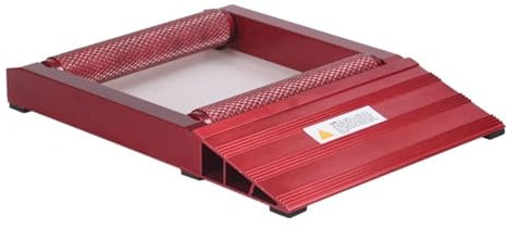 Motorrad Hebebühne Motorrad-Reifenständer, Aluminium, tragbar, für Motorradreifen, Radkette, sauber, schmierbar, Regal, langlebige Rollen, Rampenlift Motorradständer(Red)