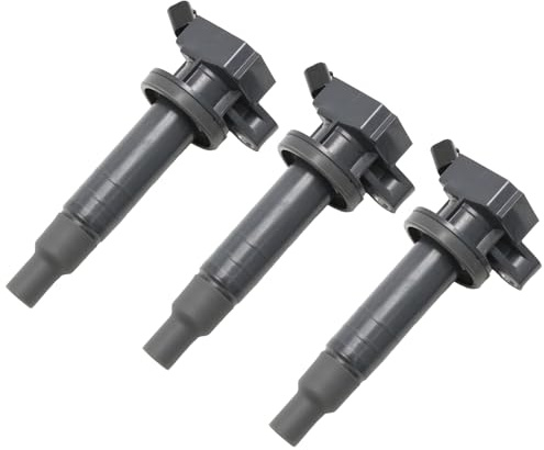 Hoypeyfiy Zündspule, Ersatz für Toyota Aygo Yaris, Ersatz für Citroen C1, Ersatz für Peugeot 107, ersetzt 90919-02262 90080-19015, 3 Stück