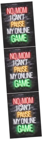 DIYEAH 3 Pièces Décoration Murale Gaming pour Chambre Ado Affiche de Jeu Toile Art de Mur Gamer avec Effet