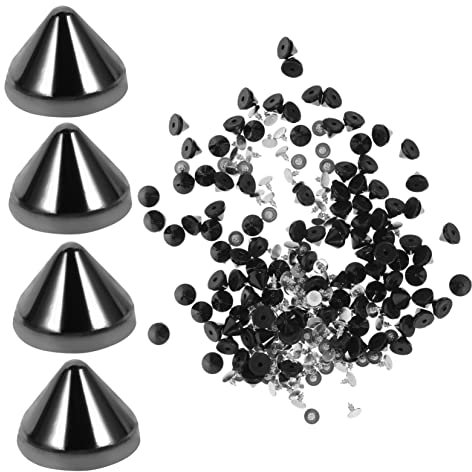 Homoyoyo 100piezas Kit De Remaches De Plástico Para Hacer Bolsos Zapatos Chaquetas Manualidades Decoraciones Accesorios