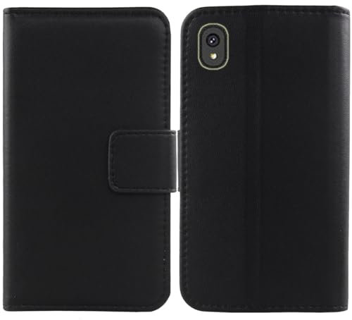 Tnviud Flip Vera Pelle Case Per Bigme HiBreak E ink 5.84 Genuine Premium Leather Cover Custodia Caso Guscio Protettiva (Nero)