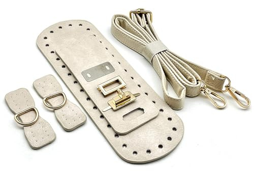 Pocoiau Umhängetaschen Nähset Mit Vorgeschnittenem PU Leder Strick Und Häkeltaschen Handwerkzeug Für Modisches Handtaschen Design Praktisches Pu Leder Set Für Erwachsene