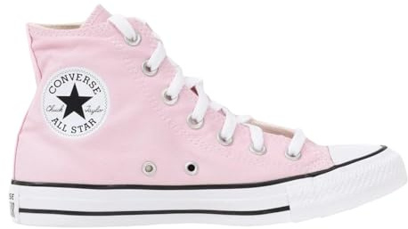 Converse Chuck Taylor All Star Canvas High Damen Sneaker 39 EU High Top Sneaker aus Canvas Leicht Atmungsaktiv Klassischer Streetwear Look Gummisohle mit guter Traktion Kultmodell A15954C Hellrosa
