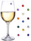 Cristal de Swarovski magnétique Charms Verre à vin - Lot de 12 - Idéal pour verres sans pied