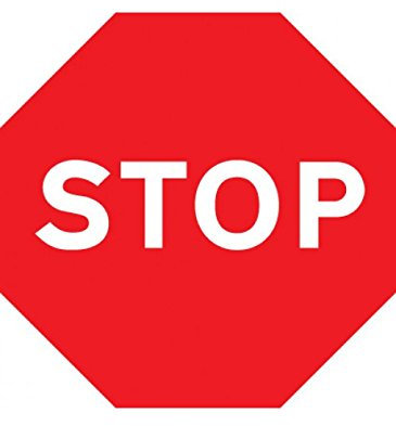 Caledonia Signs Panneau « Stop » 17507N en plastique rigide, 400 x 400 mm