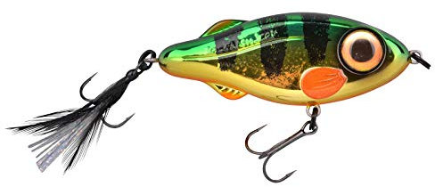 Spro Iris Flash Jerk 9,5cm Jerkbait Angeln Köder für Zander Hecht Raubfisch, Farbe:Perch