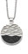 DUR Schmuck Anhänger Strandwellen Lavasand Silber 925/- rhodiniert (P3216)