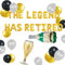 Satz von 18 The Legend hat sich Ballons Happy Retirement Ballons Happy Retirement Party Dekorationen Happy Retirement Banner Balloons zurückgezogen