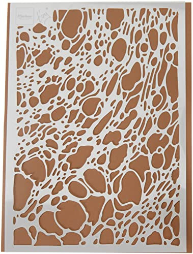Marianne Design Pochoirs,Mousse, Scrapbooking, Création de Cartes et des Outres Loisirs Créatifs avec du Papier, en Plastique, Blanc, small