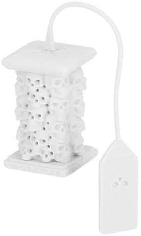 Agatige Loose Tea Infuser, Silicone Skull-Shaped Tea Strainer, Grey
