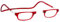 CliC Eyewear - Lesebrille - Mit flexiblen Magneten - Original CLIC CLASSIC - Lesebrille für Damen und Herren (3.0, Rot)