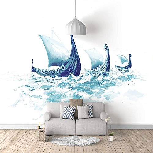 Fototapete Dampfer 200x140cm Selbstklebend Wandgemälde Wand Dekoration Schlafzimmer Tapete