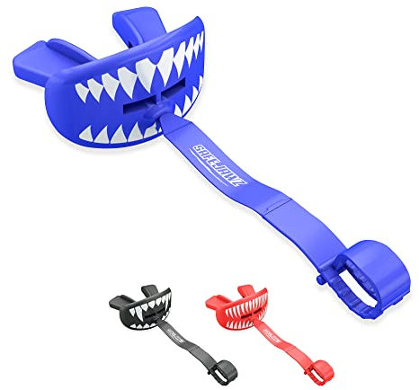 SAFEJAWZ Lippenschutz Erwachsene und Junior für Boxen, Basketball, Lacrosse, Fußball, MMA, Kampfsport, Hockey und alle Kontaktsportarten (Shark)