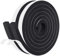 fowong Dichtband Selbstklebend für Türen Fenster, 12mm(B) x10mm(D) Fensterdichtung Selbstklebend, Wasserdichtes Dichtungsband Selbstklebend Schaumstoffband, Türdichtung für Isolierung 2 Rollen, Je 2m