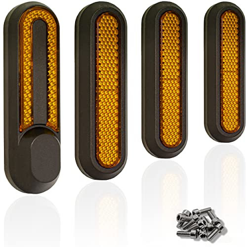 M365Lyon - 4 Caches vis en Plastique Roue pour Trottinette Xiaomi M365 Pro Essential 1S et Pro2 (Jaune)