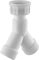 NOYON ET THIEBAULT PLO01806 Raccord y Plastique pour Machine à Laver : écrou Libre Femelle F3 2 Sorties mâle M3/4' (20x27) NOYON & THIEBAULT-1855S-C1