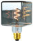 TIANFAN LED-Glühbirnen Vintge Glühbirne Ice Cube φ95mm 4W Dimmbare Edison-Glühbirne 220-240V E27 Spezielle dekorative Glühbirnen (Rauch)