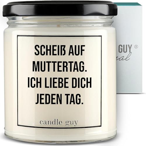 candle guy Duftkerze im Glas [Brennzeit 70h] - Duft-Kerze handgemacht mit Spruch | Freches Geschenk für Frauen, Freundin, Geburtstag | 100% Sojawachs, schöne natürliche Düfte mit ätherischem Öl