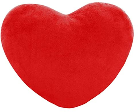 Naisicatar Herzkissenkissen, 15x20 cm rote Plüsch -Wurfkissen, Valentinstag Süßes weiches Plush -Herzkissen für geliebte Hochzeitsheimdekoration