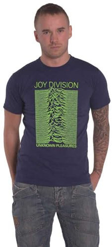 Joy Division T Shirt Unknown Pleasures FP Nouveau Officiel Unisex Navy Bleu Size M
