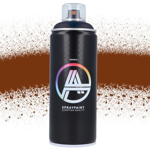 Double A Spraypaint Sprühdose 400ml Sprühfarbe Acryllack Sprühlack matt hochdeckend DIY Kunststoff Metall Möbel Deko (DA-124 Mocca)