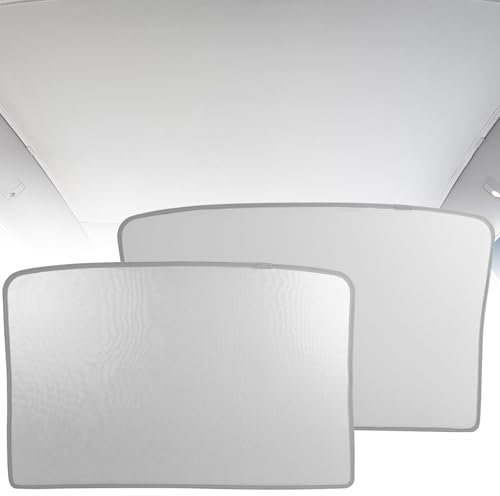 EYPINS Roof Sunshade for Tesla Model Y 2020-2024, Foldable Window Glass Sunroof Sunshade Cover, Effectively Blocks Harmful UV Rays and Reduces Heat Buildup, Easy to install