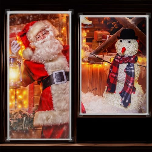 Oudain 2 Pack Halloween Fabric Rear Projection Screen Window Projection Portable White Projector Screen Sheet with Mounting Hardware for Door Projecting Halloween Videos(36 x 80 Inch,40 x 60 Inch)