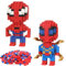 Vexlyn 2PCS Micro Building Blocks Puzzle, Spider Blocks Building Set Kit Toy Cartoon Kinder pädagogisches Spielzeug Puzzle Eltern-Kind Lernspielzeug Interaktionsspielzeug Dekompressionsgeschenk