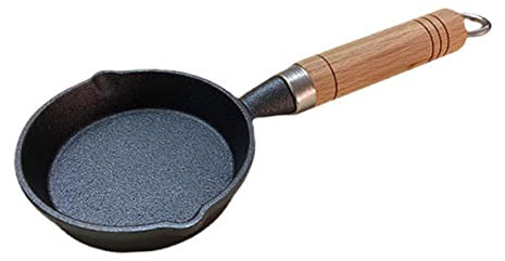 LABRIMP 1stück Mini Gusseisen Bratpfanne Antihaft Pfanne Für Eier Und Pancakes Leicht Und Tragbar Für Camping Und Outdoor-küche