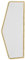 NSTVVEE Urinal-Trennwand, Wandmontiertes Toiletten-Trennwand-Zubehör für öffentliche Orte, Wand-Toiletten-Trennwand, Durchscheinender Sichtschutz für Hotels,Gold-a-16.5x39.3in
