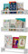 Gieanoo Bücherregal Kinder Wand, 40cm Weiß Wandregal Kinderzimmer 3er-Set Massiv Kiefer Schweberegale für Babyzimmer Kinderzimmer deko Küche Gewürzregal