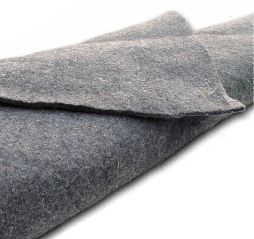 Qualitäts - Teichvlies 500 g/m² - 3m x 8m – 24qm - Teichfolienunterlage Schutzvlies Poolvlies