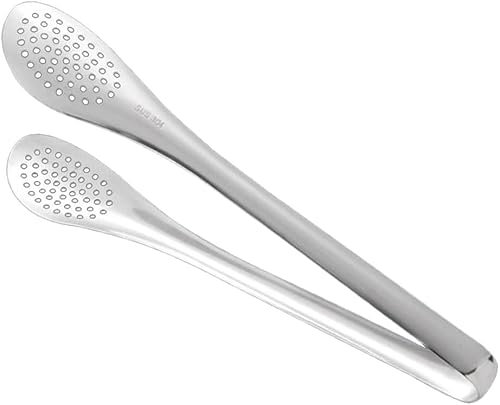 KYUEPONG BBQ Tongs,Kitchen Tongs,Grill TongsBBQ Grill,Kitchen Kitchen Utensils Barbecue Food Clip Kitchen Stainless Steel Portable for Barbecue Cooking
