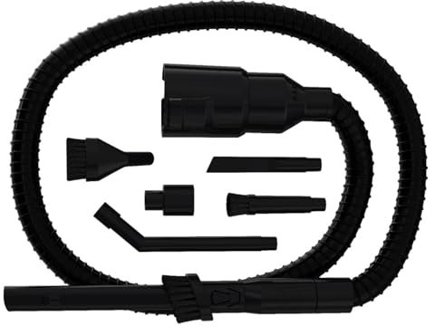 Hoover HCKHL Car Kit Vacuum Cleaner, with Flexible Hose, Hose Connector and 4 Detailing Attachments, Black, Original Accessory, Compatible HL4, HL5 Vacuum Cleaners