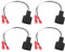 EMSea Lot de 4 Adaptateurs de Haut-parleurs de Voiture Connecteurs de C?bles Compatible avec Mercedes A B C E