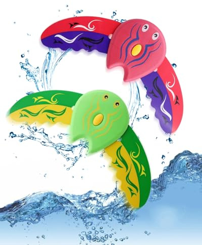 QLEUIFT 2 Stück Wasserspielzeug Kinder,Pool Spielzeug Kinder, Schwimmbad Tauchspielzeug, Sommer Poolparty Geschenk für Jungen und Mädchen