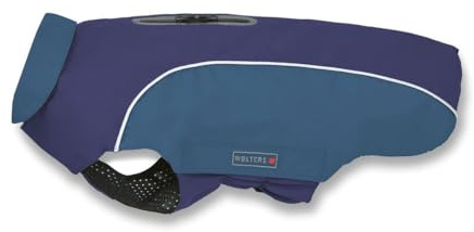 Wolters Regenjacke Easy Rain | Perfekter Schutz bei Regenwetter für Hunde | Farbe Dunkelblau Gr. 48 (Rückenlänge 47-49 cm)