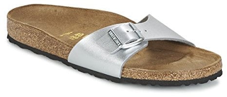 Birkenstock Madrid, Unisex-Adults Sandals Sandals, Silver (Silver), 5.5 UK (39 EU)