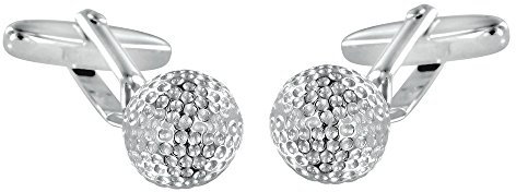 Grom Manschettenknöpfe Silber Golfball