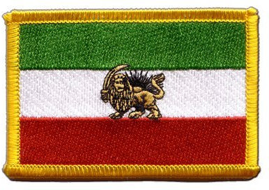Aufnäher Patch Flagge Iran Shahzeit - 8 x 6 cm