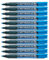 Pentel SMW26-CO Wet Erase Marker, Kreidemarker, Feucht abwischbar, Keilspitze, 12 Stück, Blau