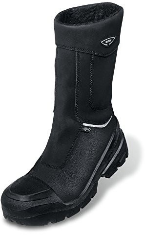 Uvex Quatro Pro Arbeitsschuhe - Winter-Sicherheitsstiefel S3 CI SRC - Schwarz, Größe:39