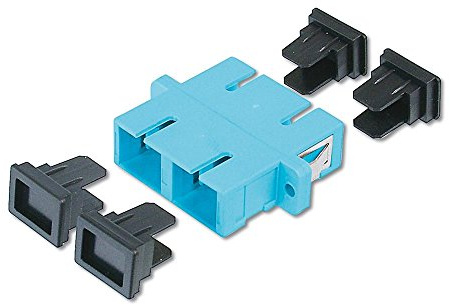 DIGITUS LWL Kupplung – SC / SC – OM3 – Multimode – Fibre-Optic – Netzwerk-Technik – Farbe Blau