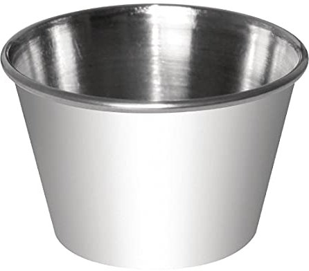 Lot de 12 coupellesà sauce en acier inoxydable 237 ml