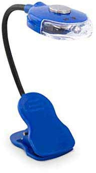 GSC Evolution Linterna de LED de Lectura Ajustable y Pinza sujeción, Azul