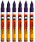 Molotow One4All 127HS Acryl Marker (2,0 mm Strichstärke, hochdeckend und permanent, UV-beständig, für fast alle Untergründe) 6 Stück Farbe 043 violett dunkel