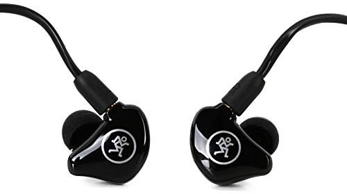 Mackie MP-240 durable noise cancelling comfortable hybrid dual driver design in ear monitors for musicians drummers and singers